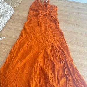 H&M Vibrant Orange Maxi Dress